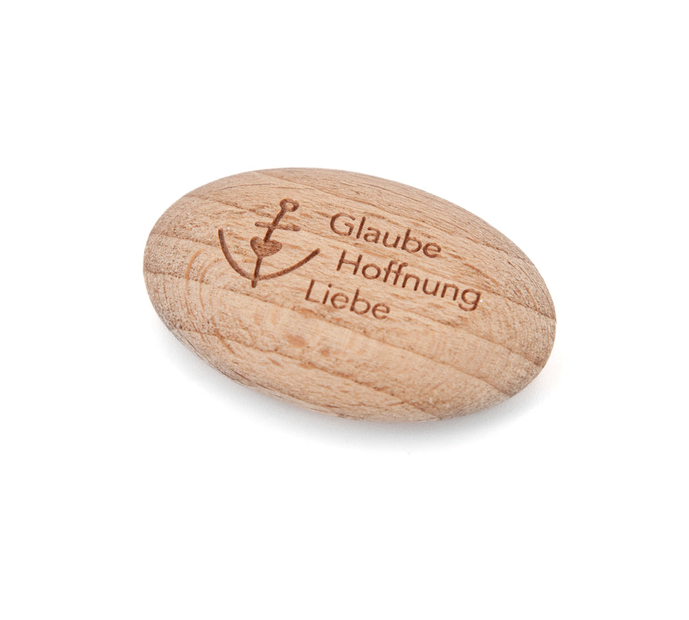 Holzhandschmeichler &quot;Glaube, Hoffnung, Liebe&quot;