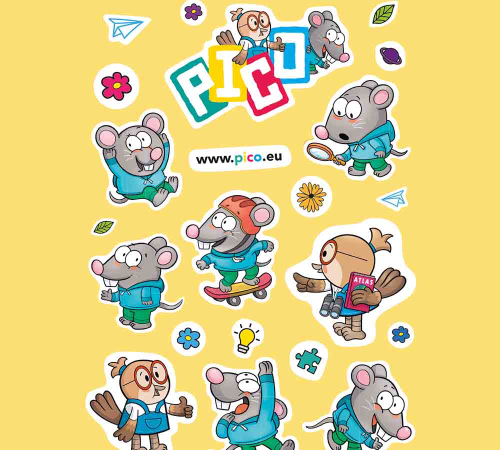 Aufkleberbogen PICO