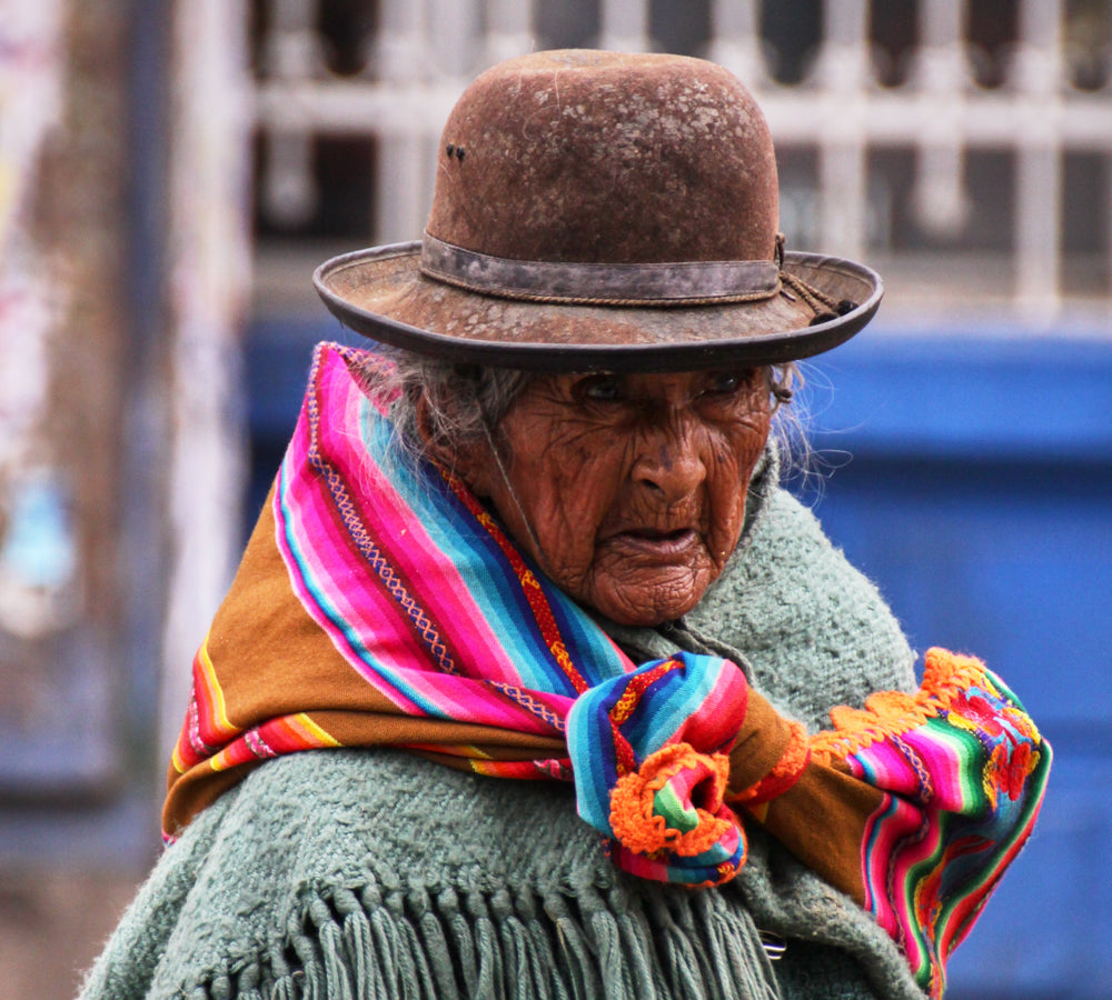 Loop oder Schal aus Alpakawolle - Handarbeit aus Bolivien