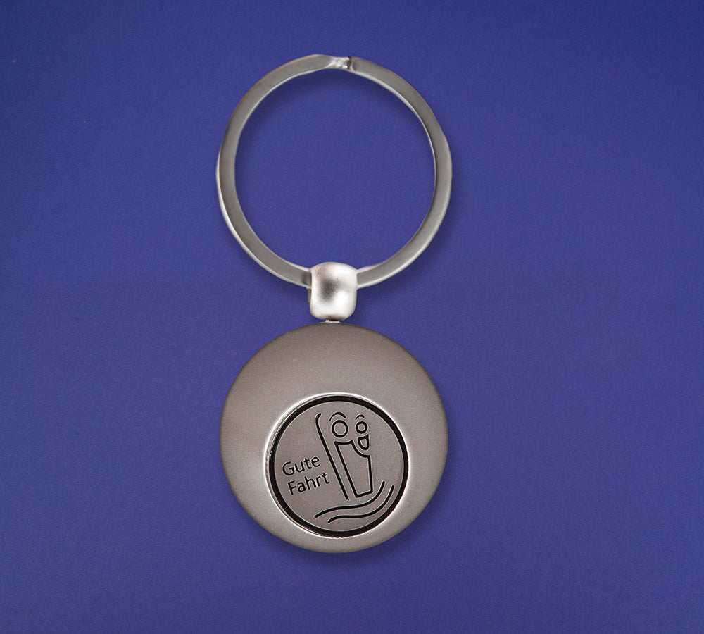 Schlüsselanhänger »Christophorus« mit Einkaufswagen-Chip