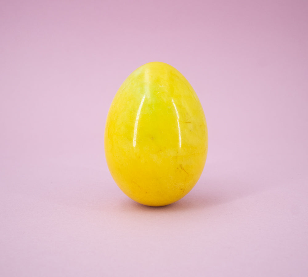 Gelbe Eier aus Onyx (groß)