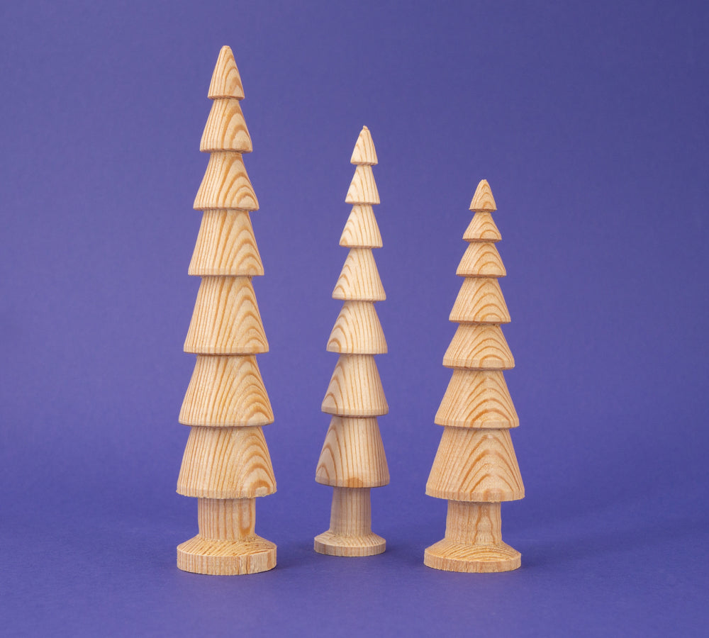Holztannenbaum-Trio