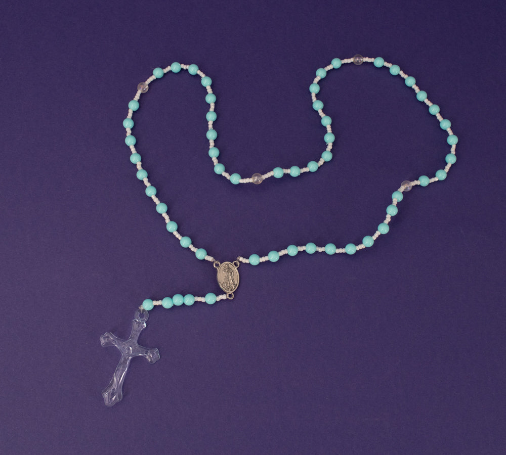 Bunte Rosenkränze aus Indonesien (5 Farbvarianten)