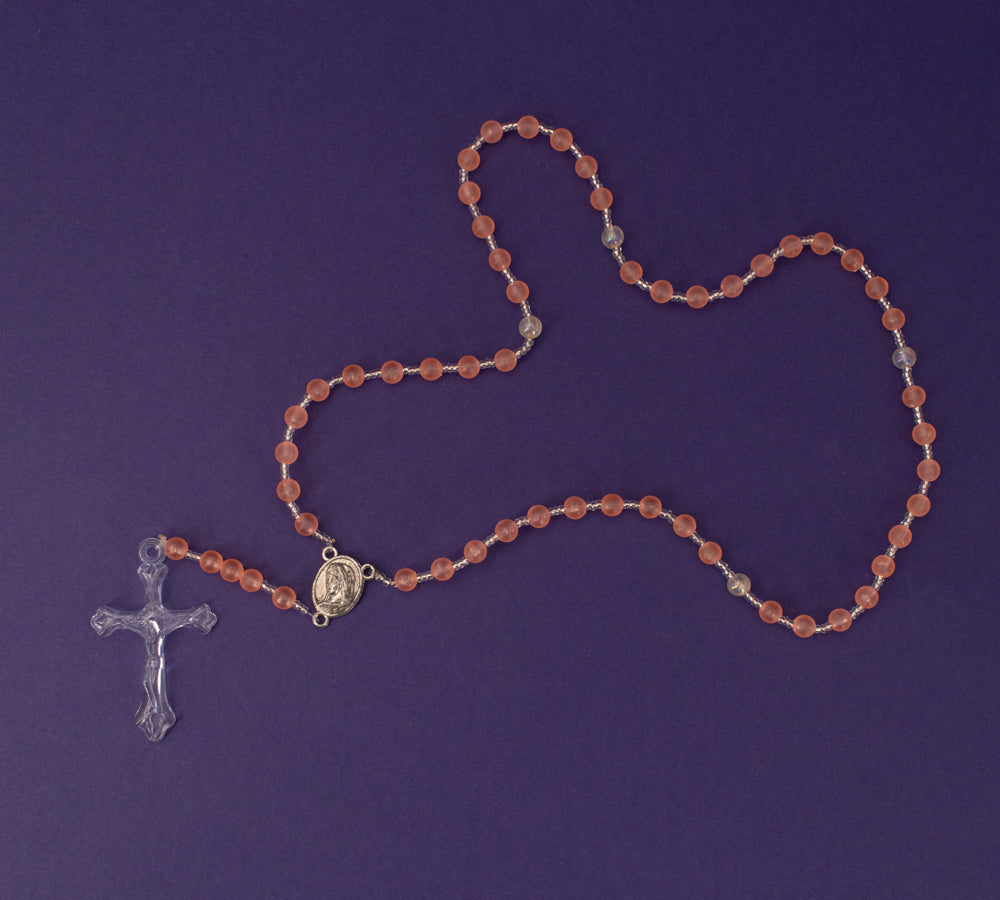 Bunte Rosenkränze aus Indonesien (5 Farbvarianten)