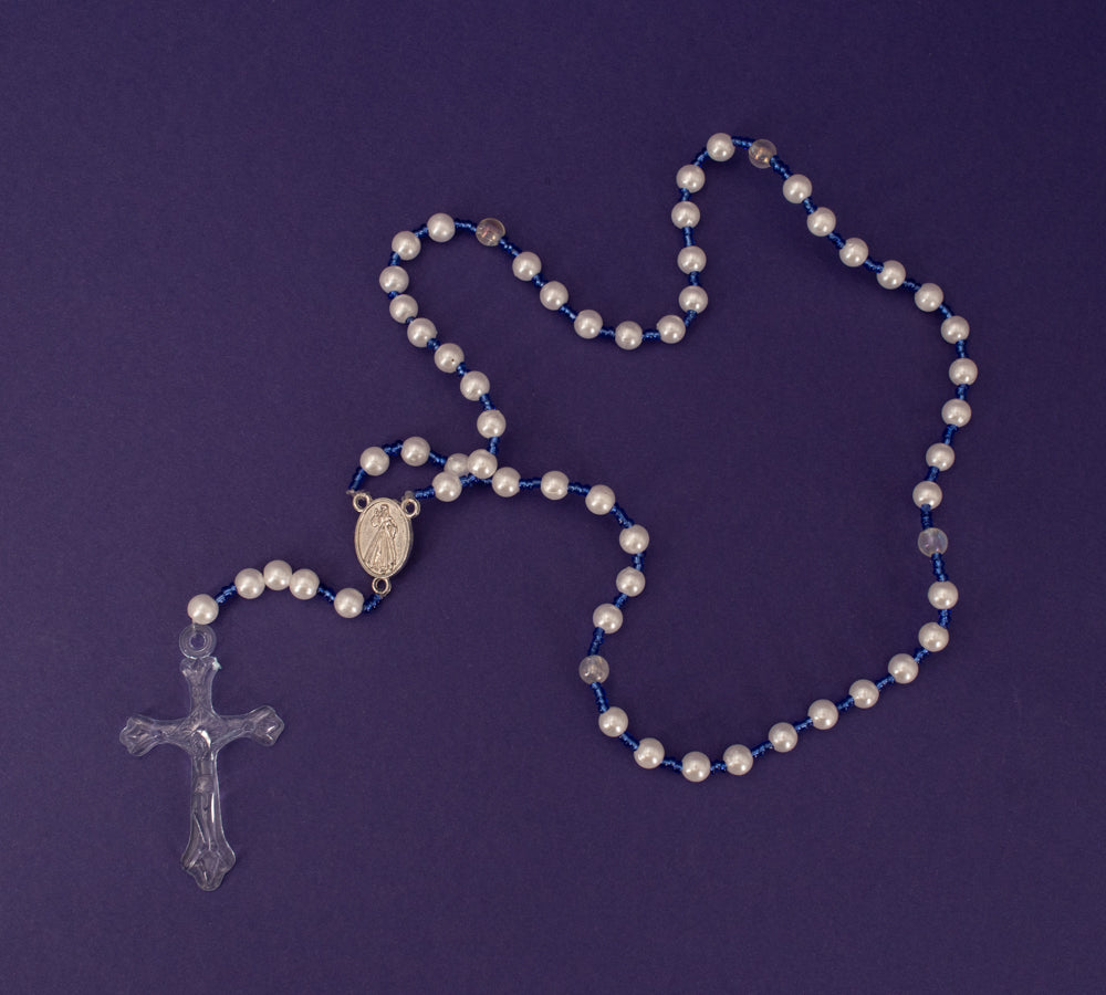 Bunte Rosenkränze aus Indonesien (5 Farbvarianten)