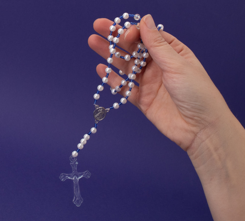 Bunte Rosenkränze aus Indonesien (5 Farbvarianten)