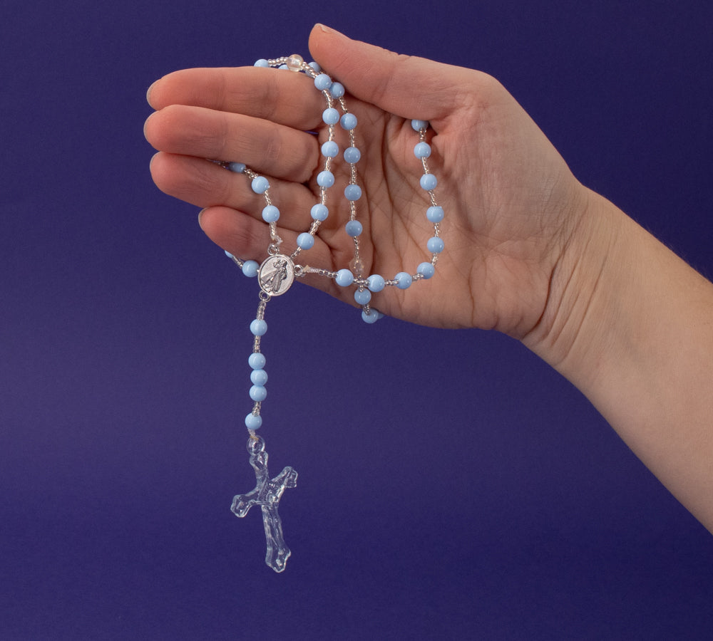 Bunte Rosenkränze aus Indonesien (5 Farbvarianten)