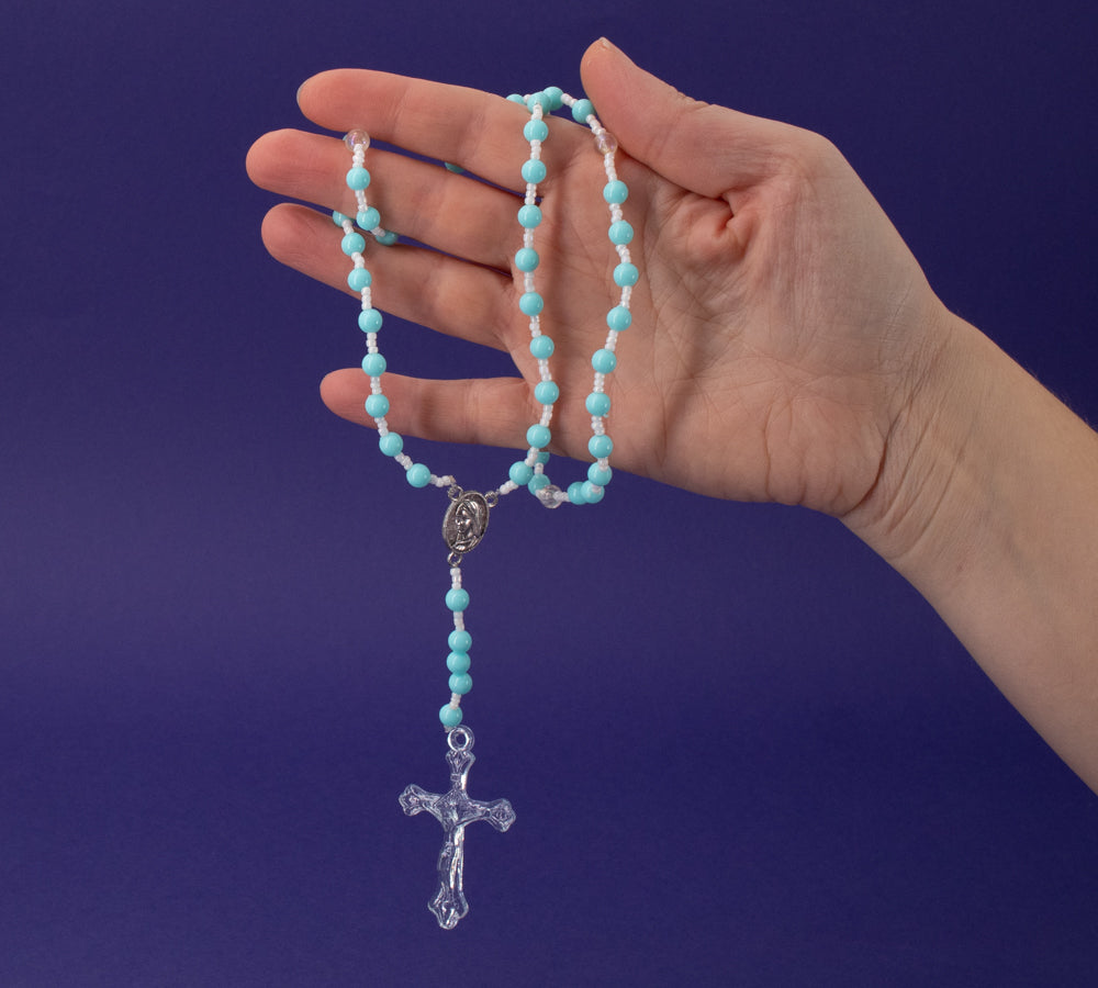 Bunte Rosenkränze aus Indonesien (5 Farbvarianten)