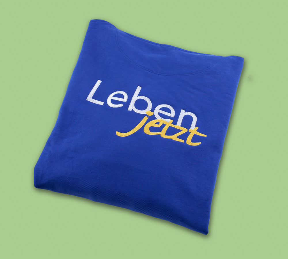 Kapuzen-Pullover ‚Leben jetzt‘ (unisex)