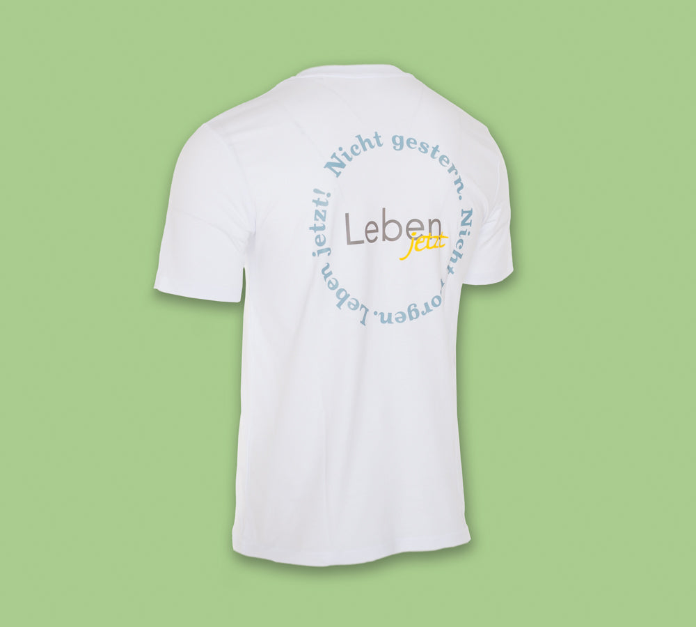 Jubiläums-T-Shirt ‚Leben jetzt‘ (Herren)