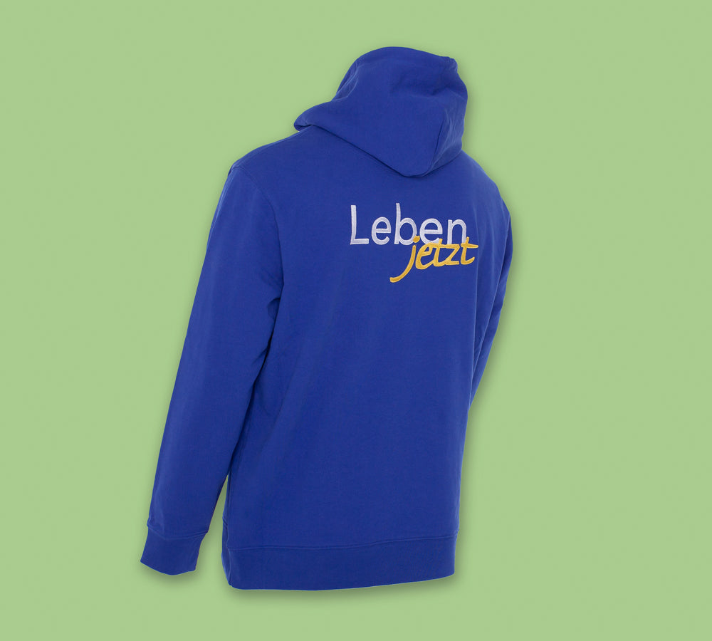 Kapuzen-Pullover ‚Leben jetzt‘ (unisex)