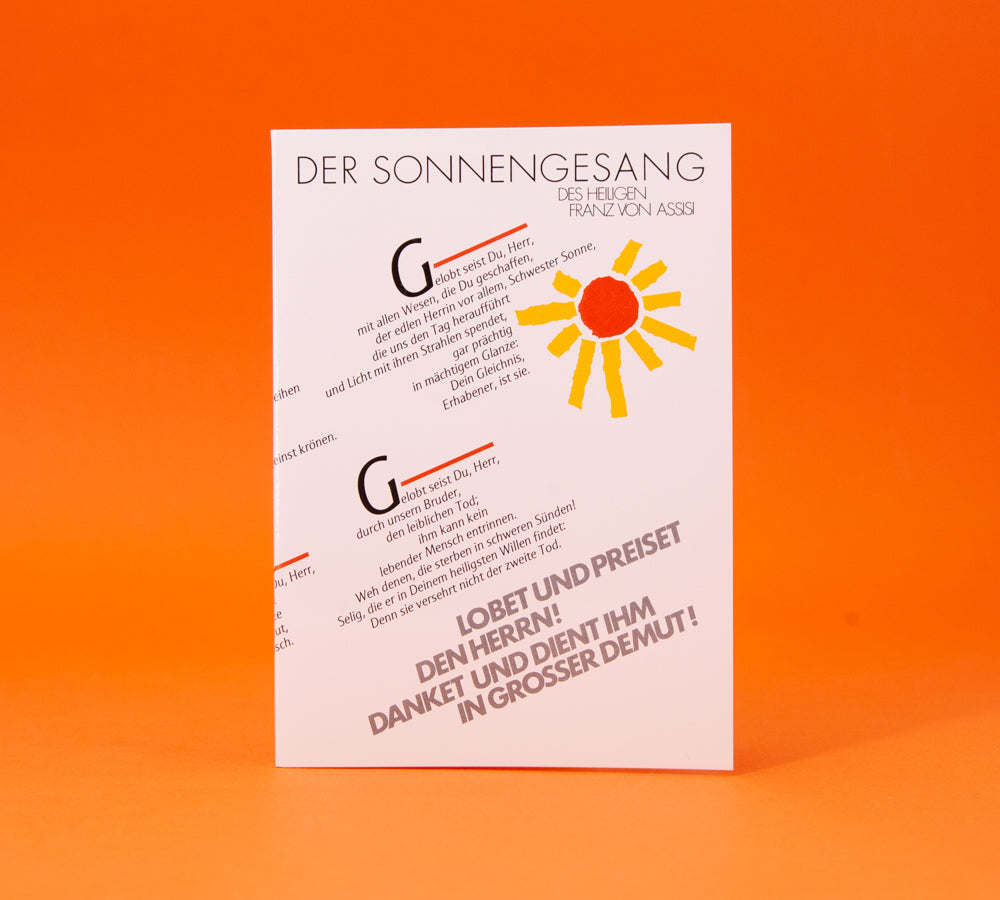 Kunst-Postkartenset "Der Sonnengesang"