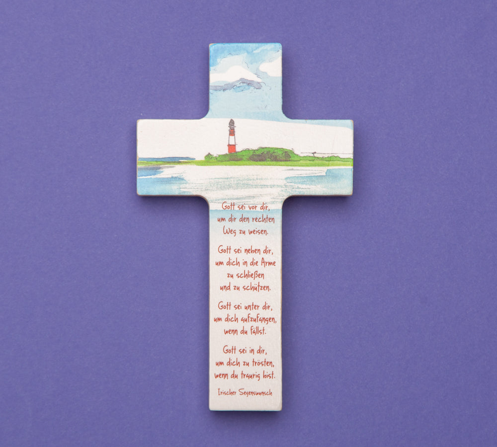 Holzkreuz "Irischer Segen"