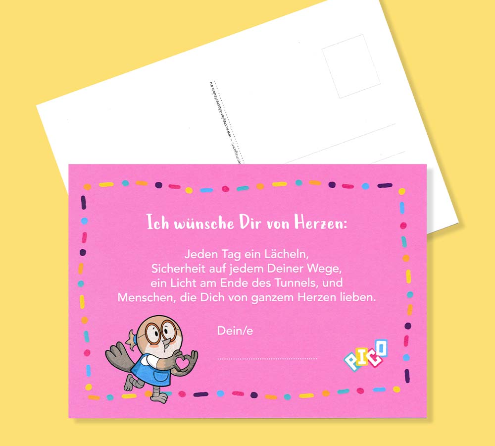 Postkarte PICO "Wünsche"