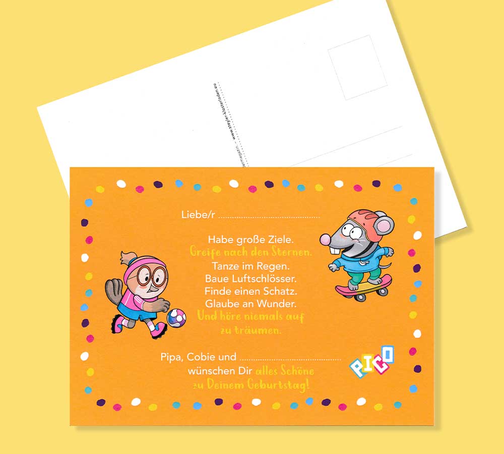 Postkarte PICO "Geburtstag"