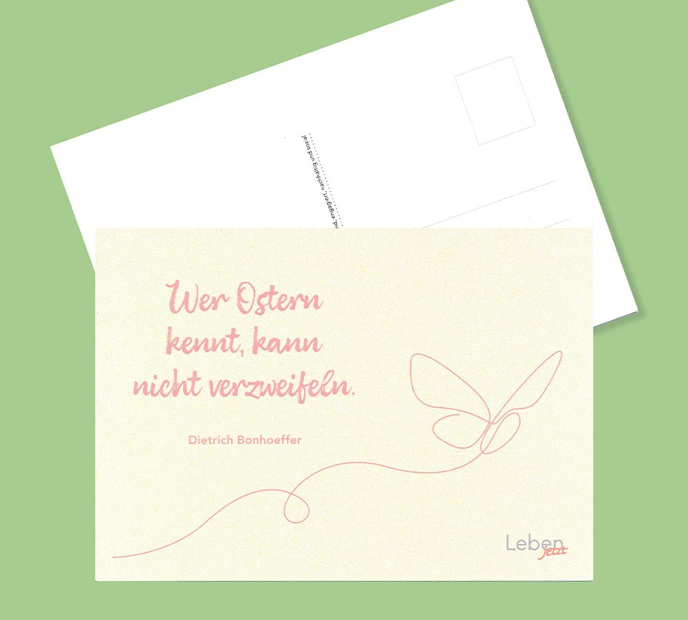 Postkarte Lj "Osterspruch"