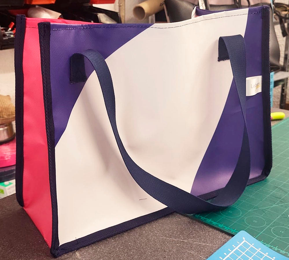 Tasche aus Planen ‚Leben jetzt‘