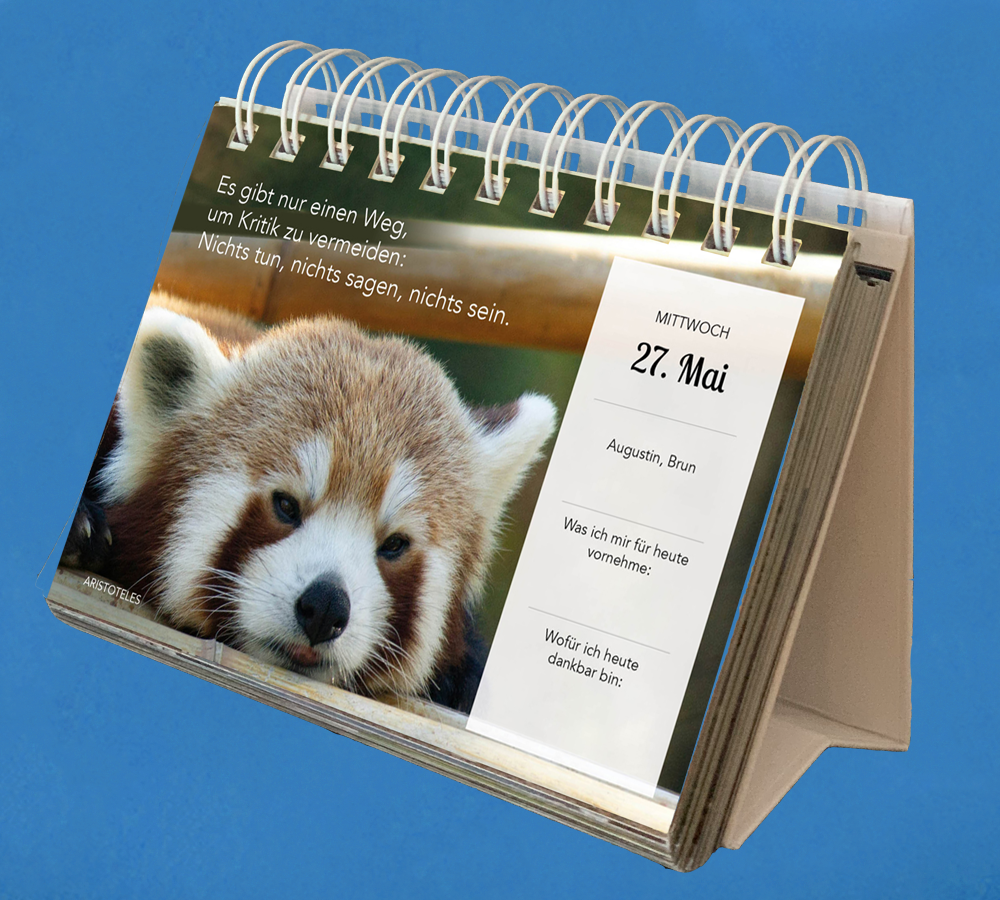 Steyler Tischkalender 2026 - GLÜCKLICH DURCH JEDEN TAG