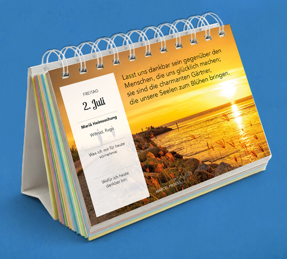 Steyler Tischkalender 2027 - GLÜCKLICH DURCH JEDEN TAG