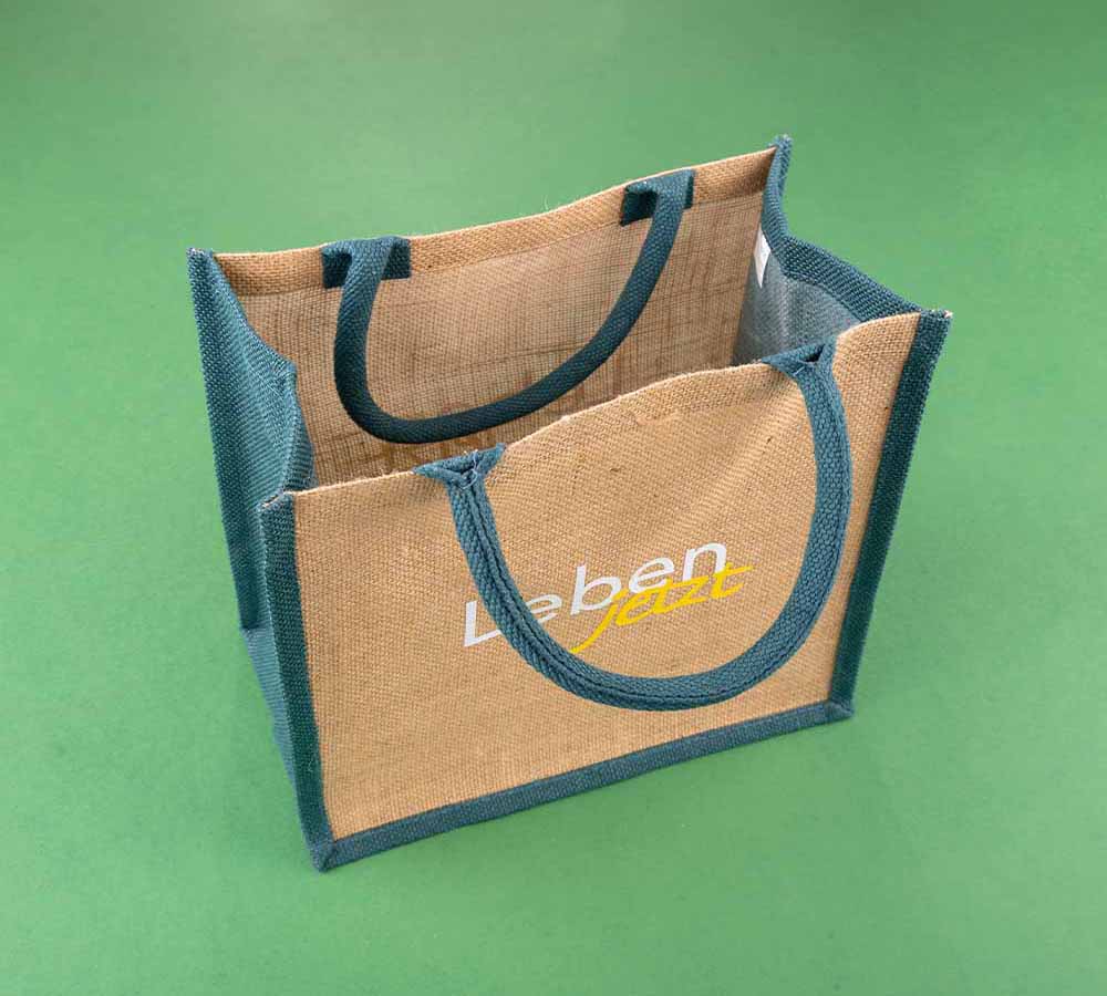 Jute-Tasche ‚Leben jetzt‘