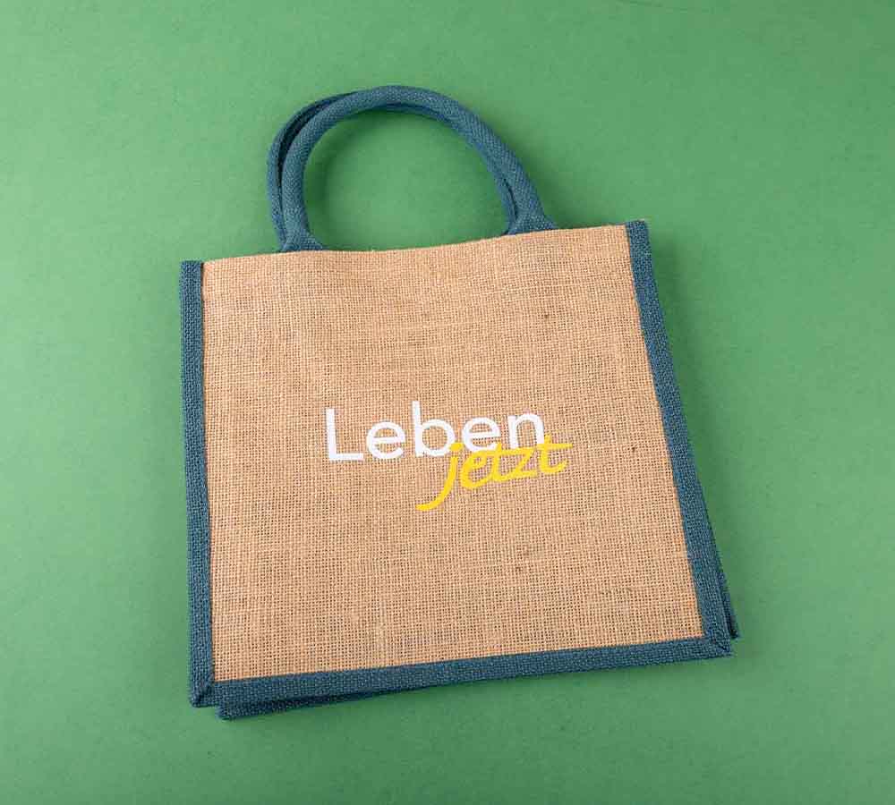 Jute-Tasche ‚Leben jetzt‘