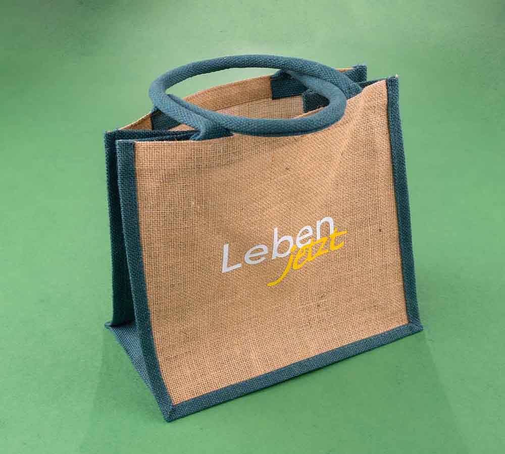 Jute-Tasche ‚Leben jetzt‘