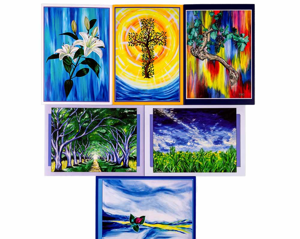 6er-Set Kunst-Postkarten