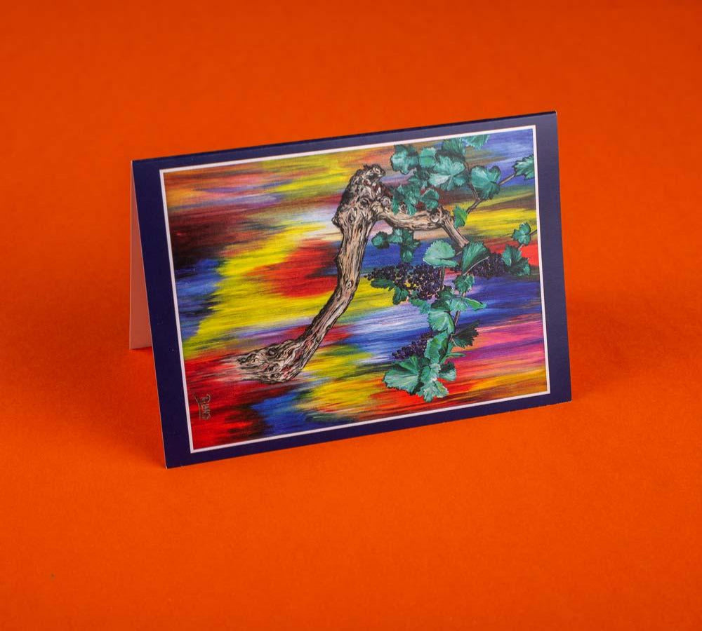 Kunst-Postkarte: Weinstock