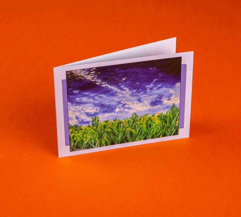Kunst-Postkarte: Blumenwiese