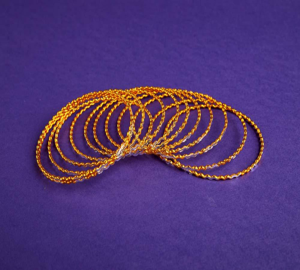 10er-Set: Schicke Armreifen aus Pakistan