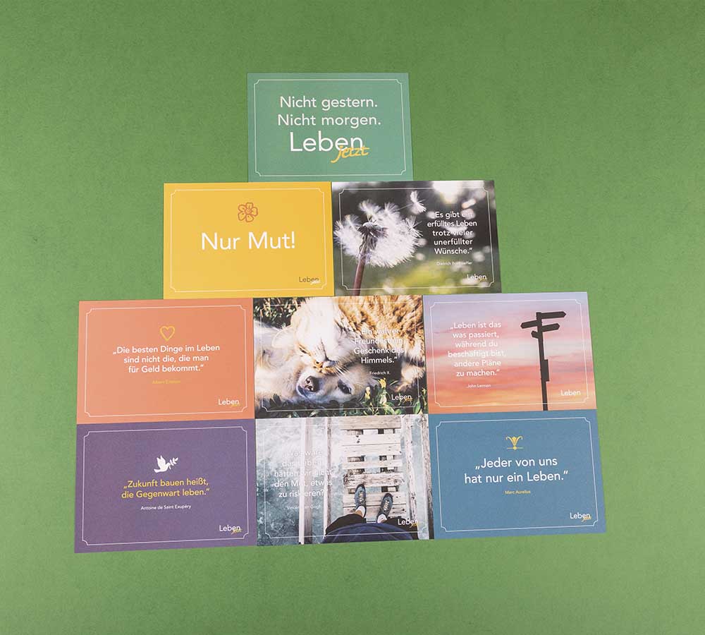 Postkarten-Set ‚Leben jetzt‘
