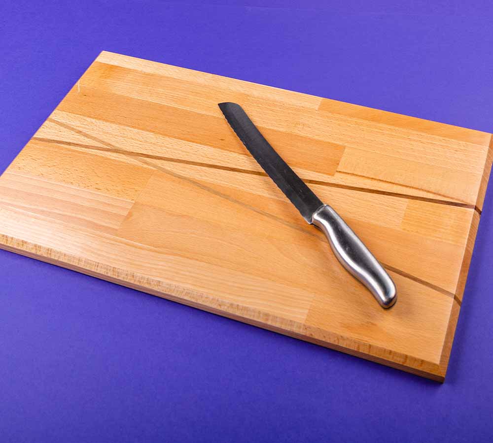 Hochwertiges XL-Holzbrett aus Buchenholz